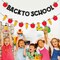 Pre-Strung Welcome Back to School Decorations Banner Black Glitter
